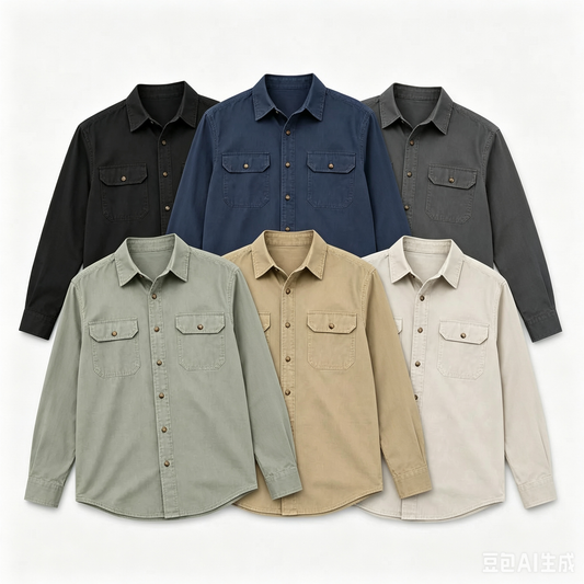 ⏰Clearance Sale⚡10-Pack for $34.99⚡Men’s Long Sleeve Work Shirts
