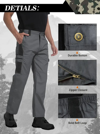 12 Pack for $39- Men's Solid Color Tactical Work Pants