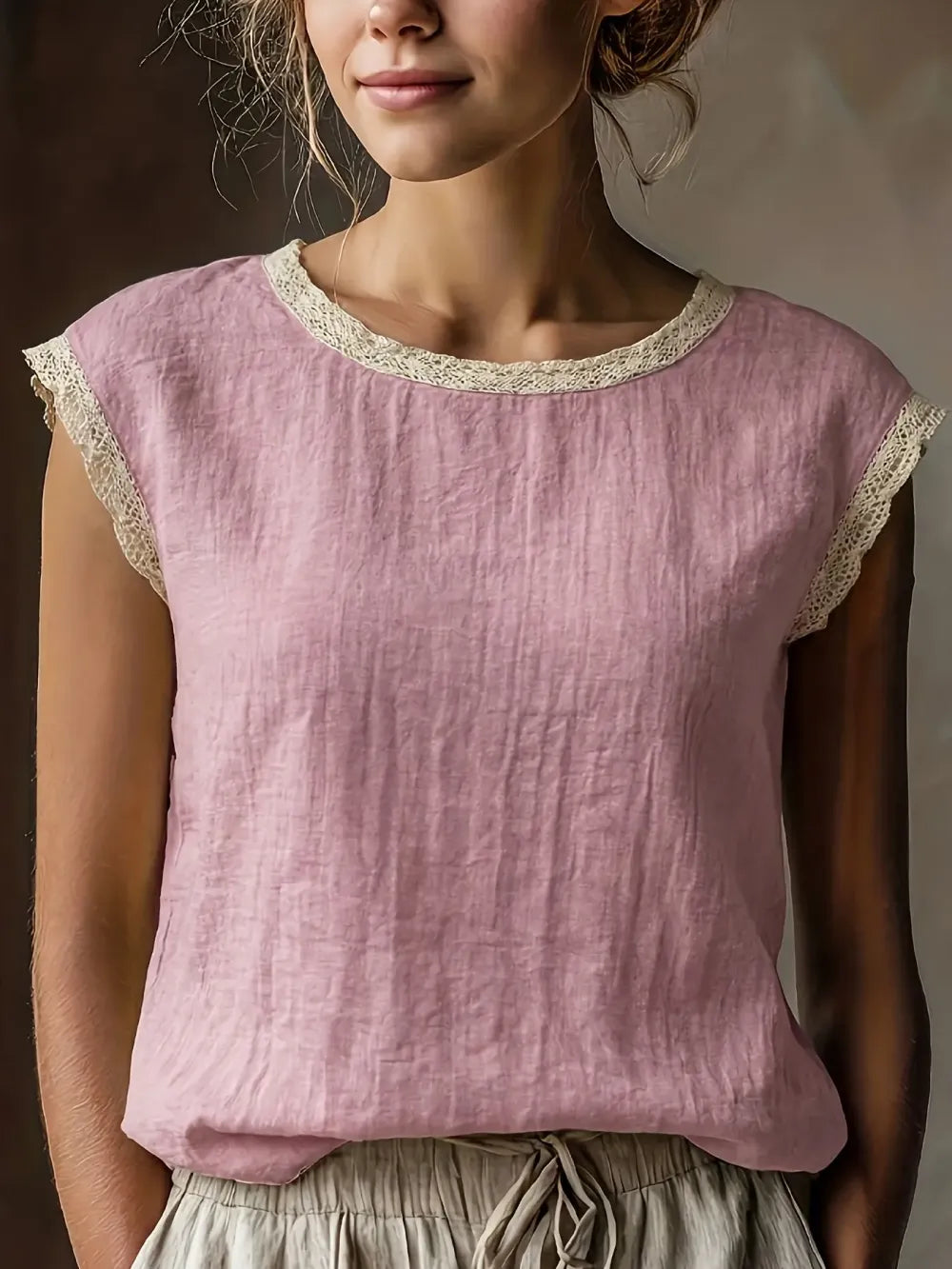 ❤️Women's Vintage Linen Short Sleeve Top❤️