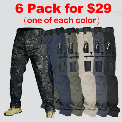 12 Pack for $39- Men's Solid Color Tactical Work Pants