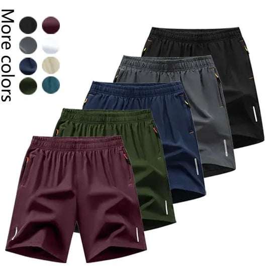 Men's 5-Pack Men’s Lightweight Athletic Shorts – Quick Dry Casual Drawstring Gym & Running Shorts