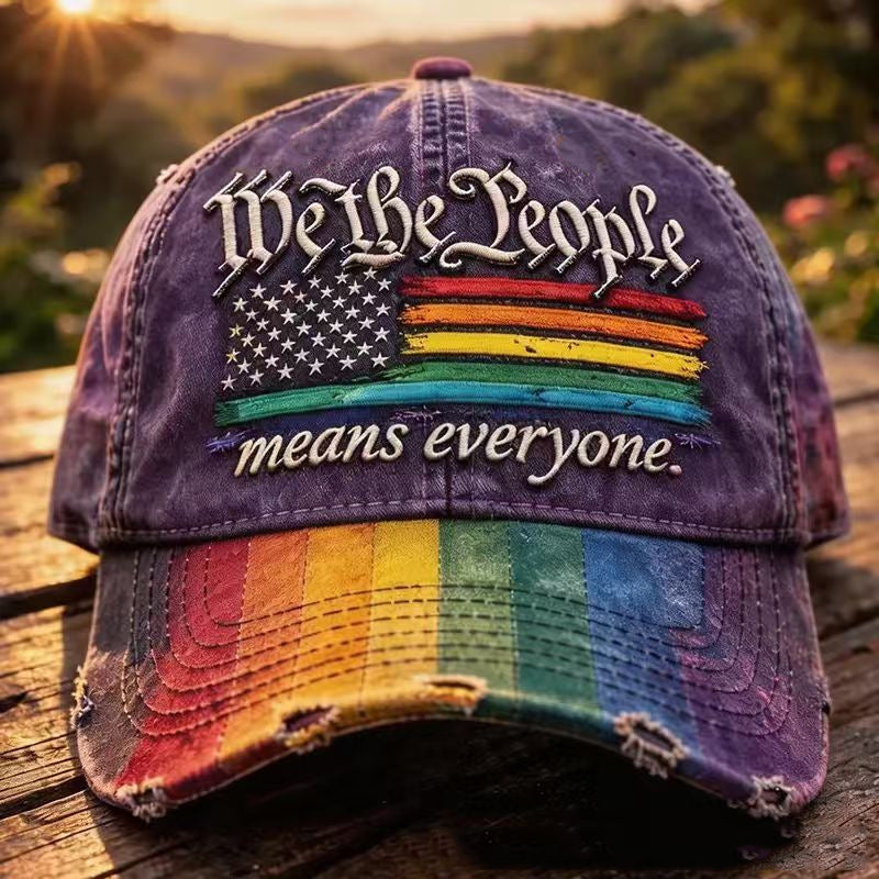 US 250th Anniversary Rainbow Colored Commemorative Hat