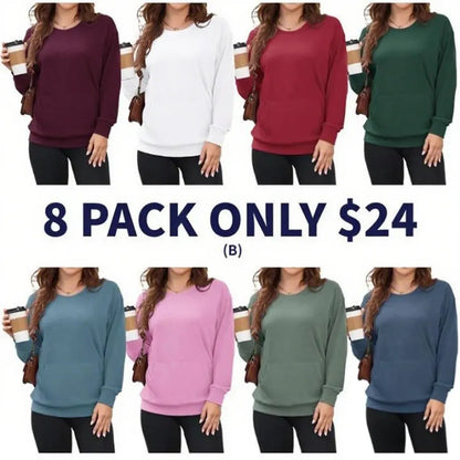 ⚡BEST SALE⚡ Women's Hoodless V-neck Sweatshirt