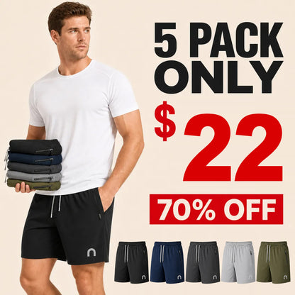 ⏰WAREHOUSE CLEARANCE⚡10-Pack only $28⚡Men’s Quick-Dry Sports Shorts