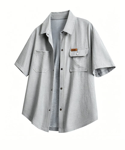 9-Pack Men’s Casual Short Sleeve Shirt – Mixed Colors, Everyday Comfort