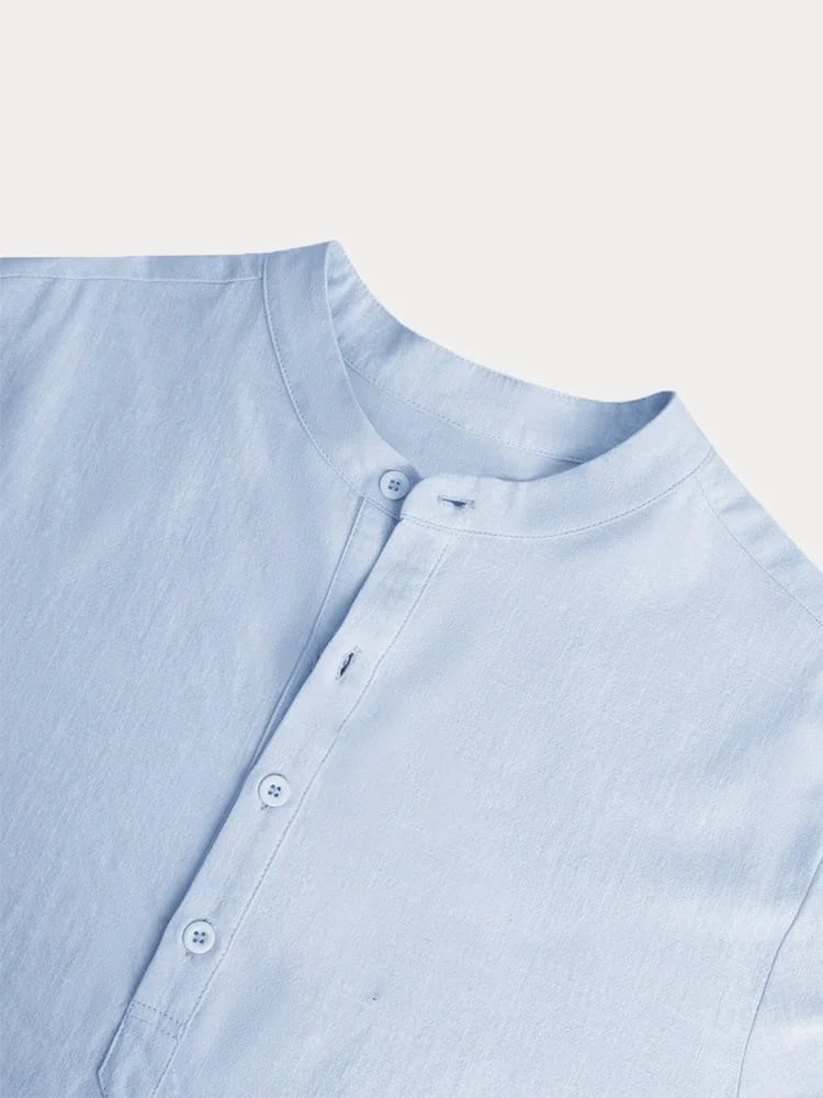 ⏰🎉Seasonal clearance — 13-pack for $29 👔Men's Cotton Linen Casual Long Sleeve Shirt