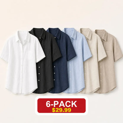 ⏰Clearance Sale⚡24-Pack Only $49.99⚡Women's Lightweight & Breathable Linen Shirt (Short-Sleeve / Long-Sleeve)