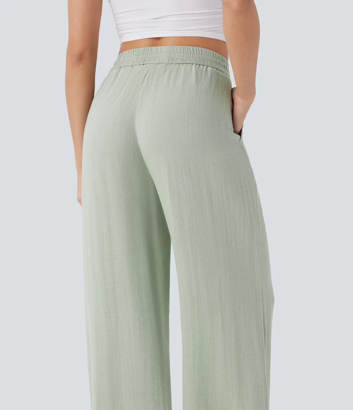 ⏰Clearance Sale⚡16 Pack only $38⚡High Waisted Drawstring Pocket Wide Leg Casual Linen-Feel Pants16 Pack for $38⚡High Waisted Drawstring Pocket Wide Leg Casual Linen-Feel Pants