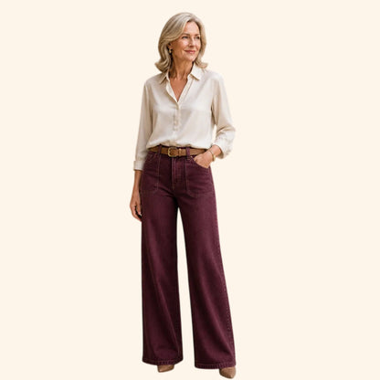 ⏰Clearance Sale⚡10-Pack for €38.99⚡Women’s Wide-Leg Jeans with Patch Pockets & Relaxed Fit