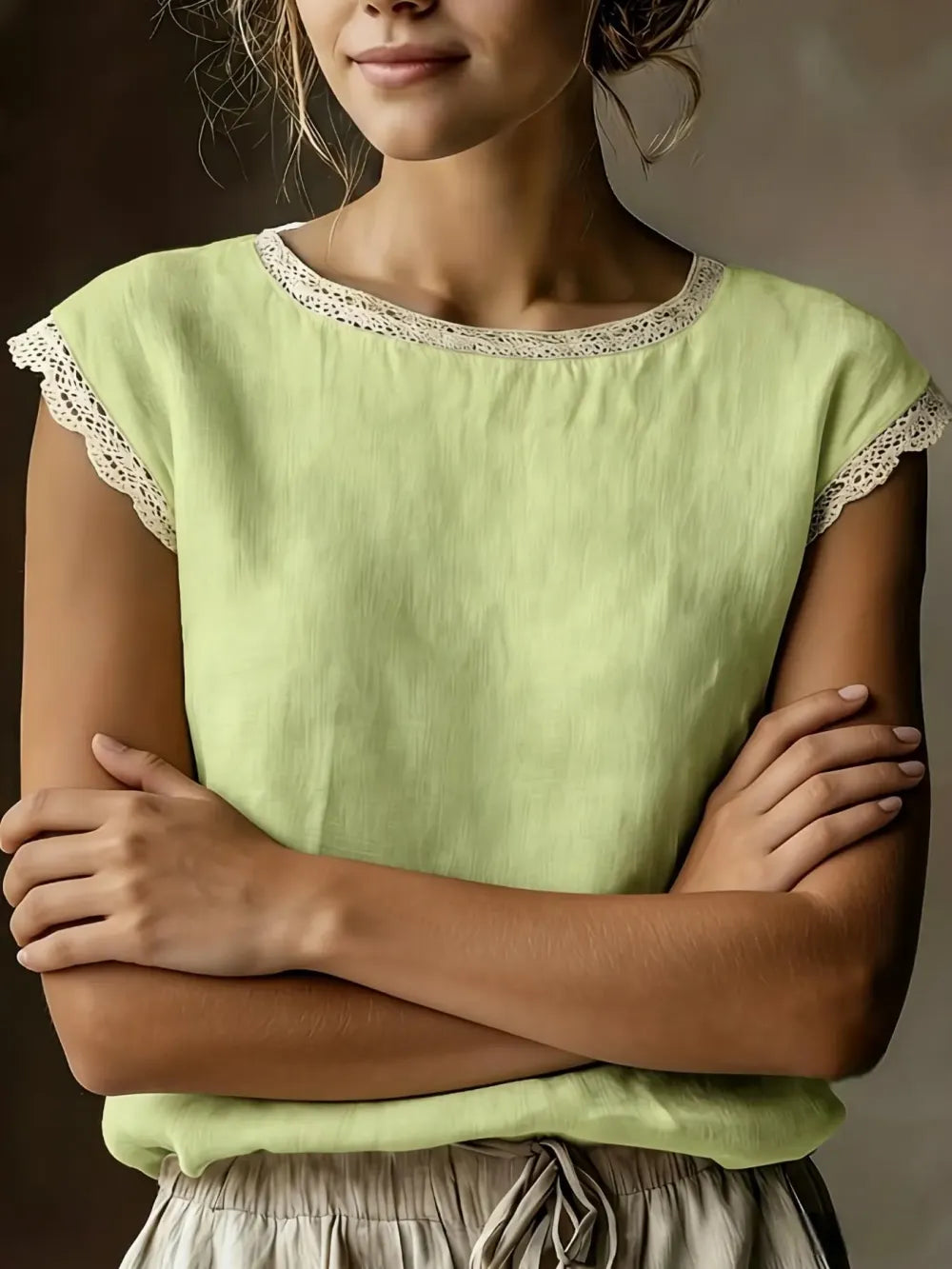 ❤️Women's Vintage Linen Short Sleeve Top❤️
