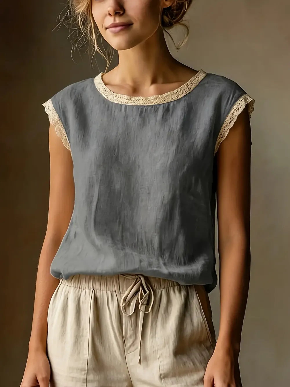 ❤️Women's Vintage Linen Short Sleeve Top❤️