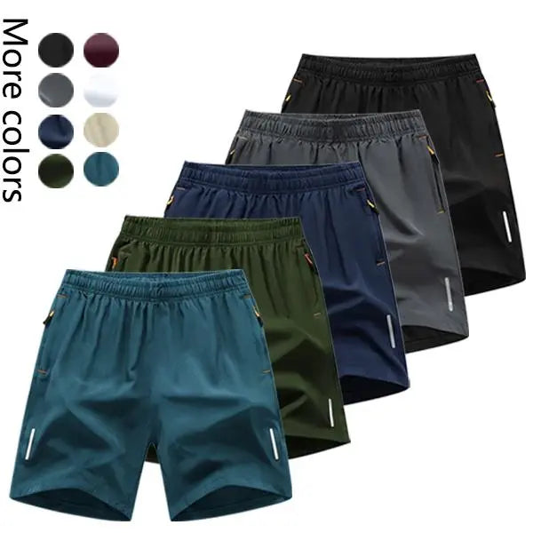 Men's 5-Pack Men’s Lightweight Athletic Shorts – Quick Dry Casual Drawstring Gym & Running Shorts