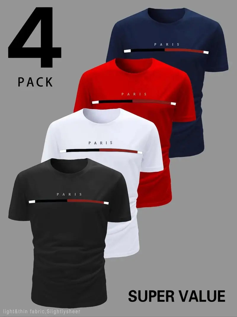 Men’s Casual Graphic Crew Neck T-Shirts – Soft Everyday Comfort Tees