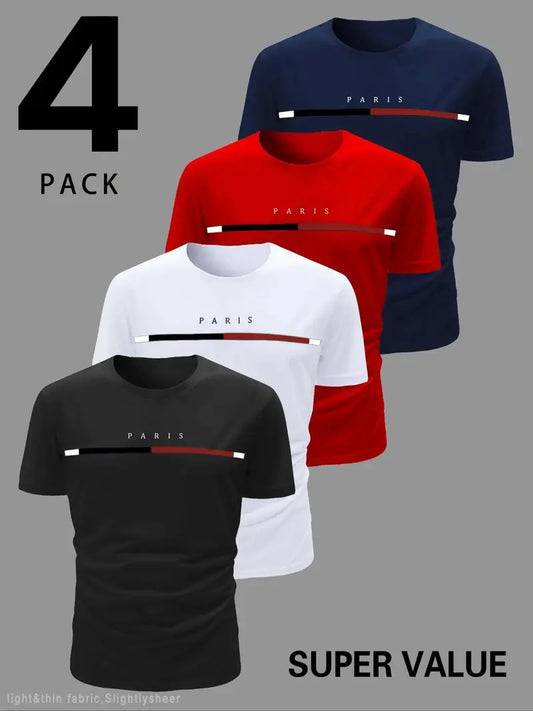 Men’s Casual Graphic Crew Neck T-Shirts – Soft Everyday Comfort Tees