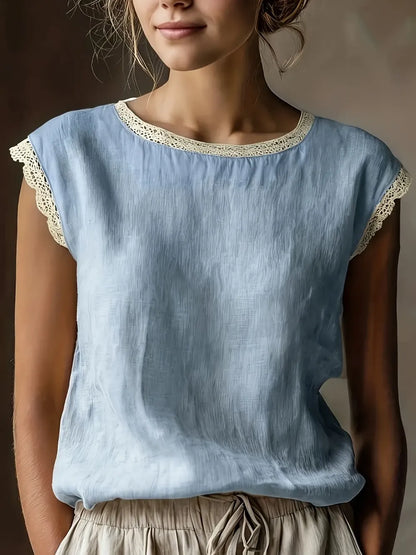❤️Women's Vintage Linen Short Sleeve Top❤️