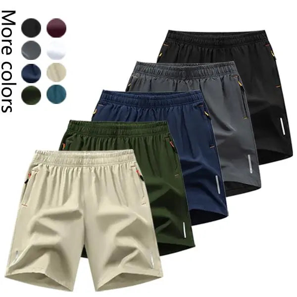 Men's 5-Pack Men’s Lightweight Athletic Shorts – Quick Dry Casual Drawstring Gym & Running Shorts