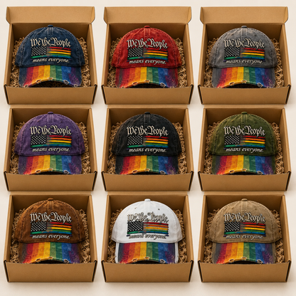 US 250th Anniversary Rainbow Colored Commemorative Hat
