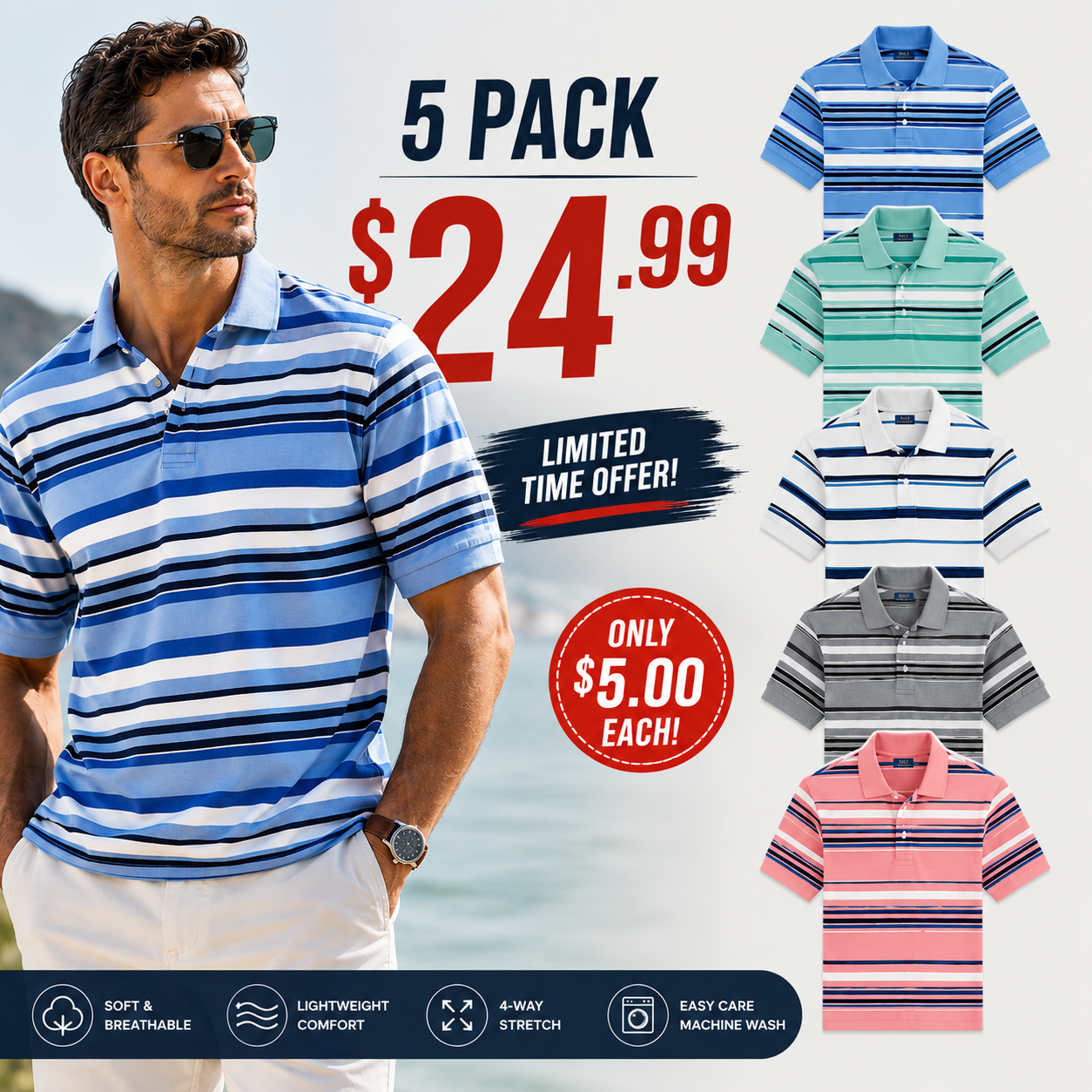 2026-Men Can’t Get Enough of This Cozy Polo Shirt