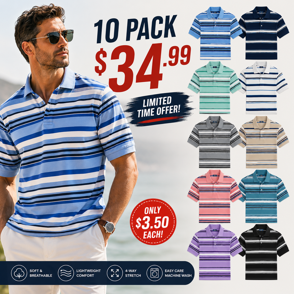 2026-Men Can’t Get Enough of This Cozy Polo Shirt