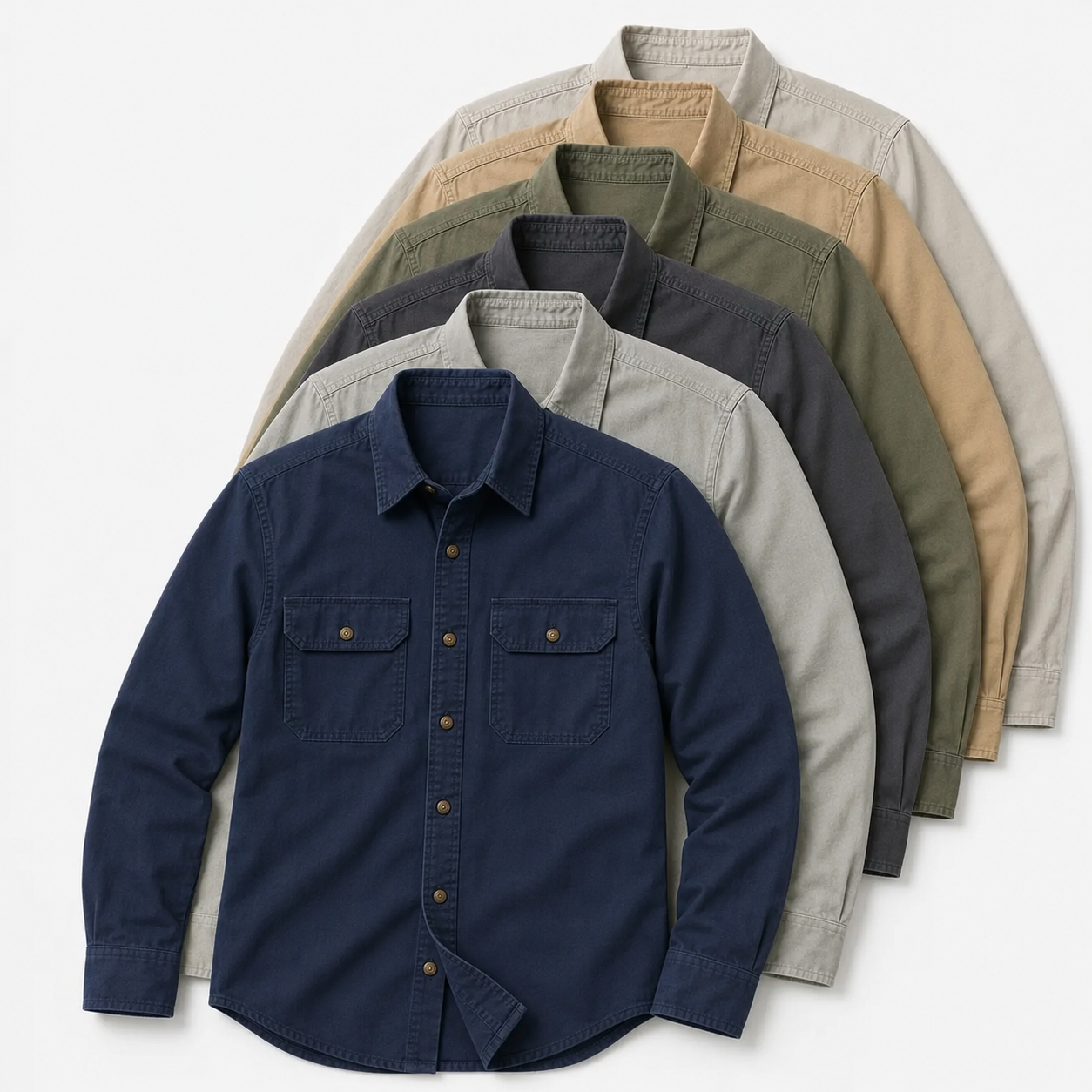 ⏰Clearance Sale⚡10-Pack for $34.99⚡Men’s Long Sleeve Work Shirts