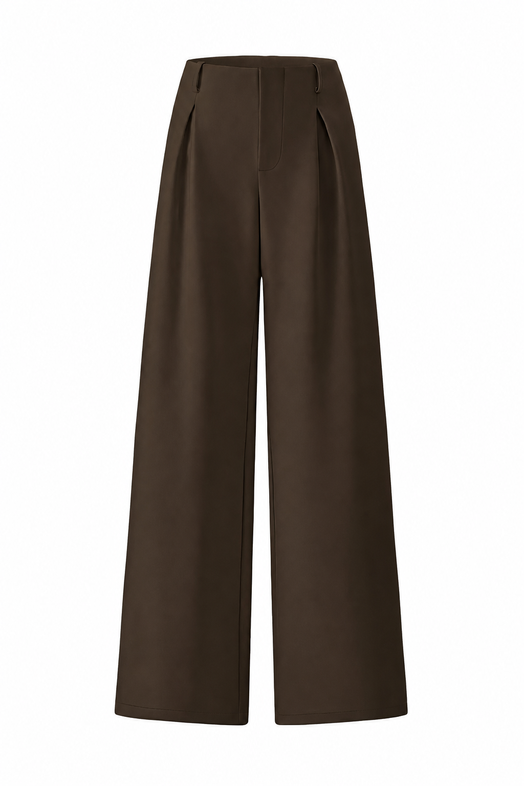 Women’s Pleated Wide Leg Pants with Pockets – Elegant High Waist Office Trousers