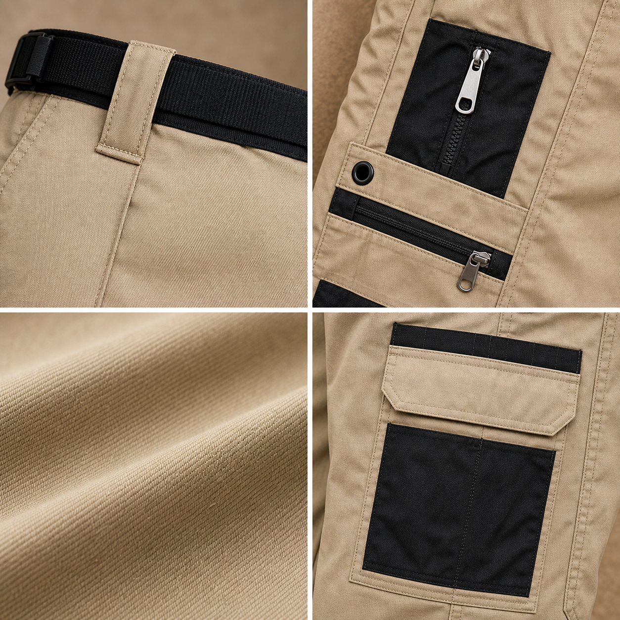 ⚡12 Pack for $38⚡Men's Contrast Pocket Tactical Cargo Pants