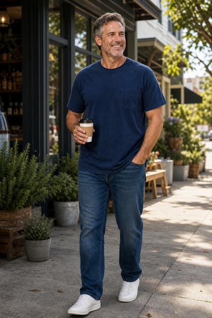 ⏰Clearance Sale⚡20-Pack for $30⚡Men's Big & Tall Garment-Dyed Pocket T-Shirt Multi-Pack