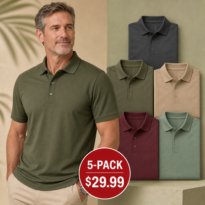 SUMMER FINAL SALE - Men's Quick-Dry Anti-Odor Performance Polos