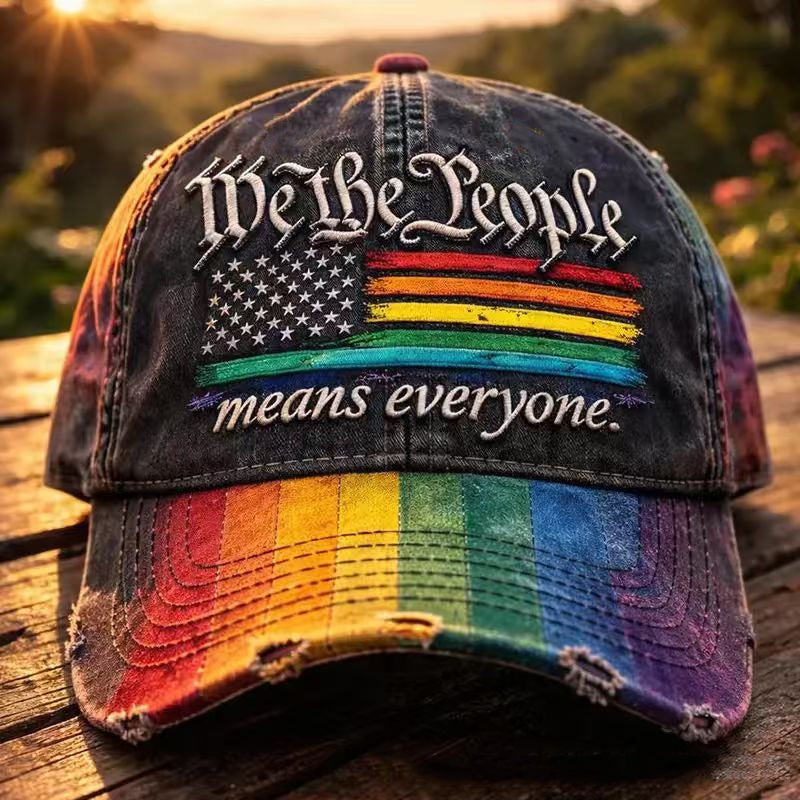 US 250th Anniversary Rainbow Colored Commemorative Hat