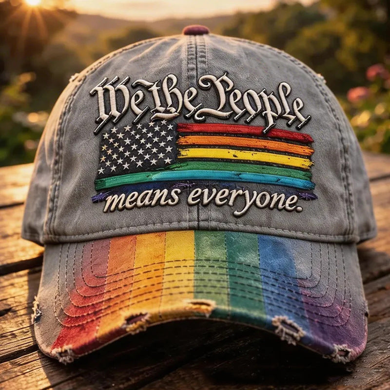 US 250th Anniversary Rainbow Colored Commemorative Hat