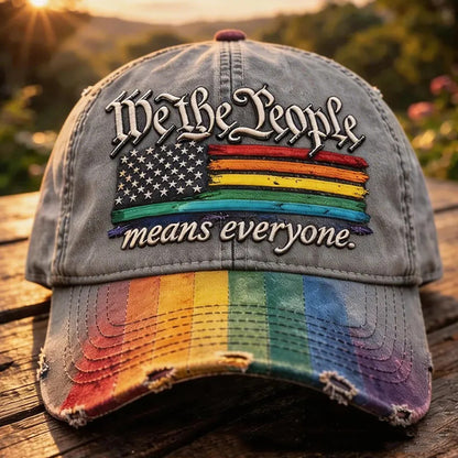 US 250th Anniversary Rainbow Colored Commemorative Hat