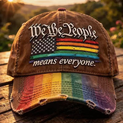 US 250th Anniversary Rainbow Colored Commemorative Hat