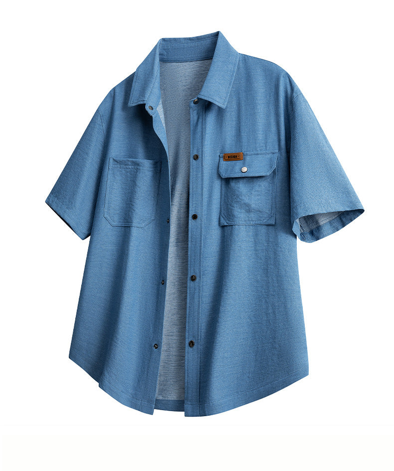 9-Pack Men’s Casual Short Sleeve Shirt – Mixed Colors, Everyday Comfort