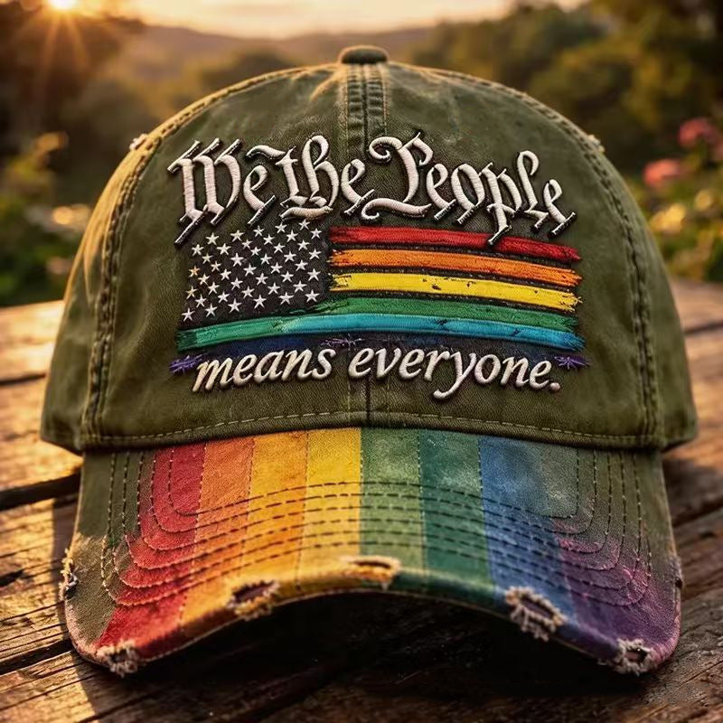 US 250th Anniversary Rainbow Colored Commemorative Hat