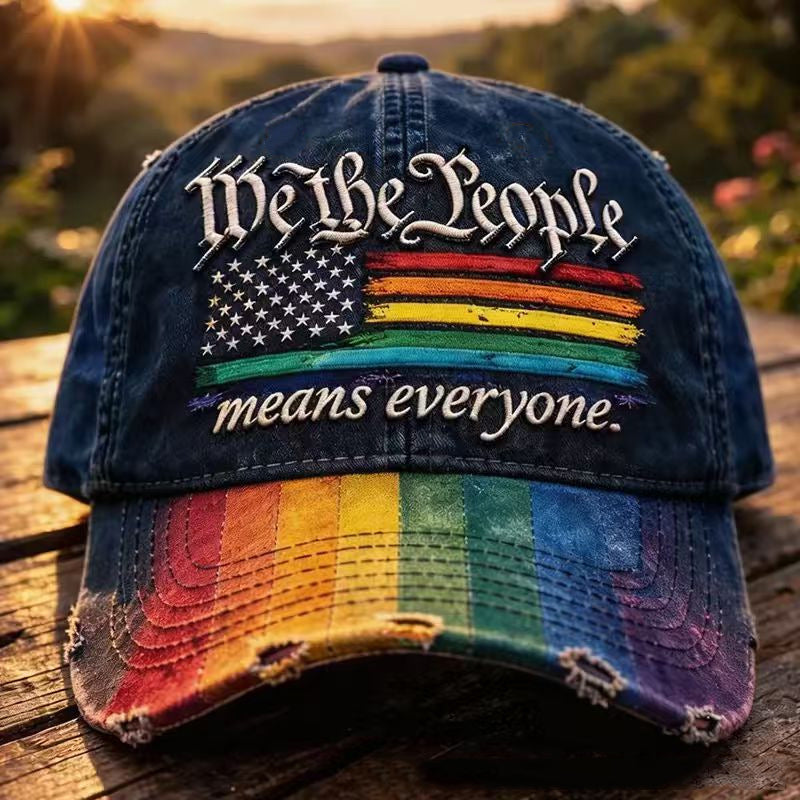US 250th Anniversary Rainbow Colored Commemorative Hat