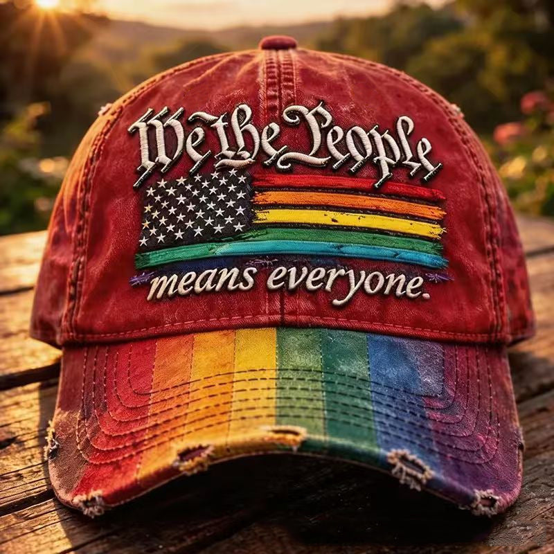 US 250th Anniversary Rainbow Colored Commemorative Hat