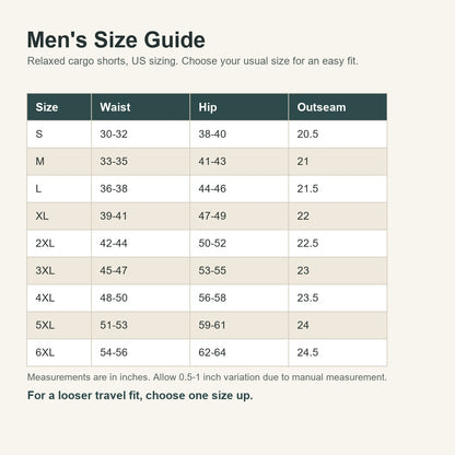 Men's Relaxed Drawstring Cargo Shorts