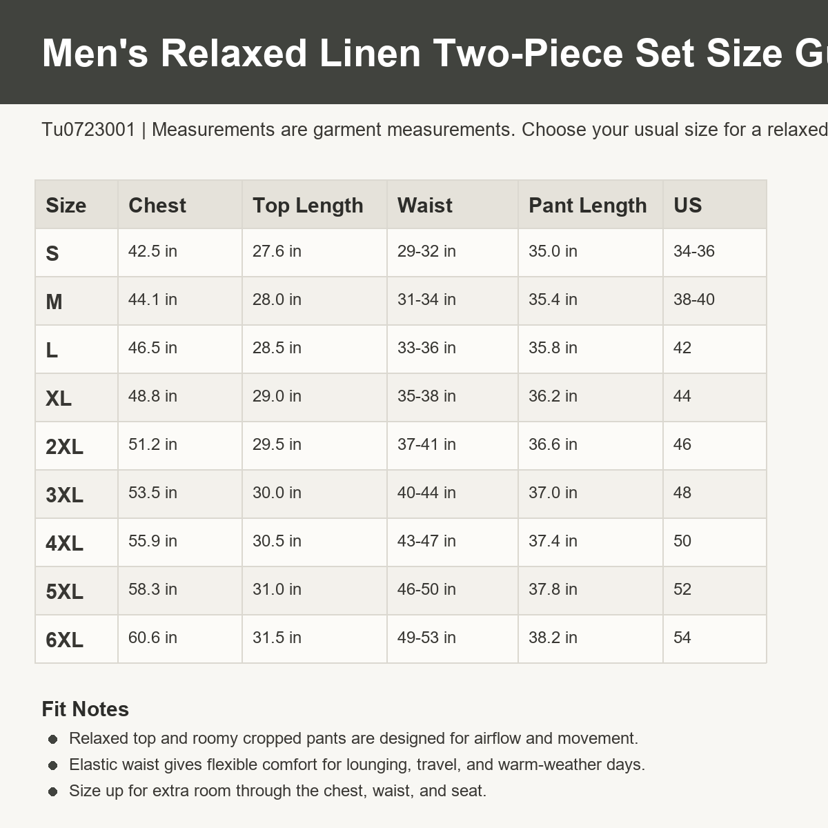 Men's Relaxed Linen Two-Piece Lounge Set