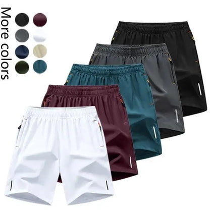 Men's 5-Pack Men’s Lightweight Athletic Shorts – Quick Dry Casual Drawstring Gym & Running Shorts