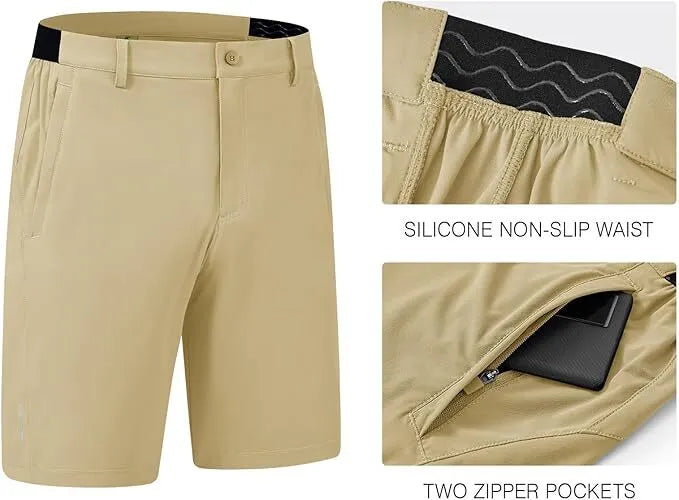 🔥Men's Golf Work Shorts Stretch Waistband Dry Fit