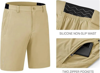 🔥Men's Golf Work Shorts Stretch Waistband Dry Fit