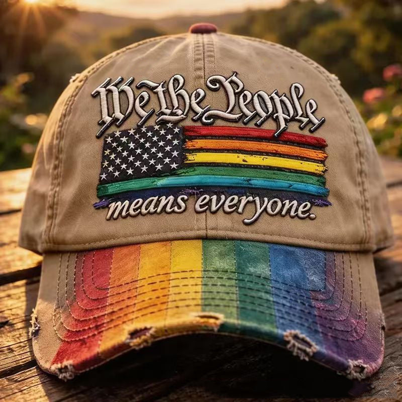 US 250th Anniversary Rainbow Colored Commemorative Hat