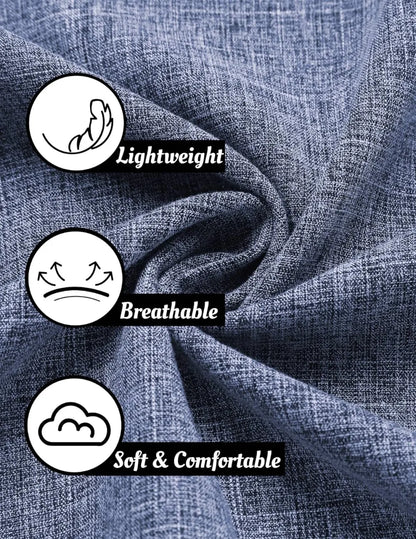Men's Linen Shirts Short Sleeve Casual Shirts Button Down Shirt for Men Beach Summer Wedding Shirt