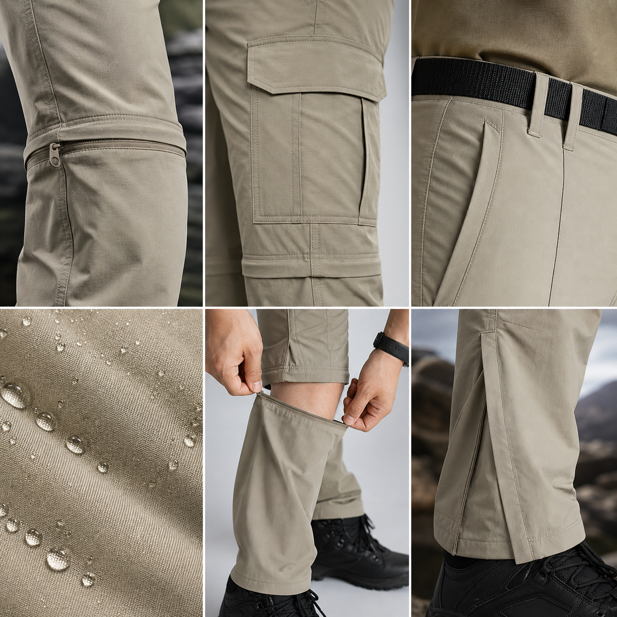 ⏰Warehouse Clearance - Men’s 2-in-1 Convertible Hiking Pants and Shorts⚡10 Pack for $28⚡Limited Stock — Once It’s Gone, It’s Gone!