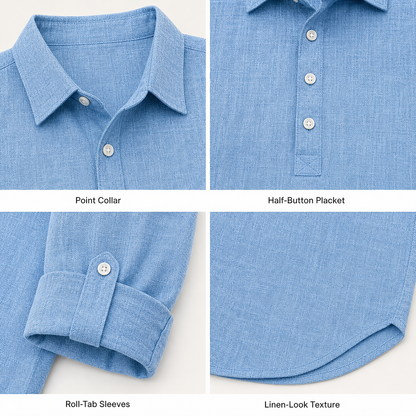 ⏰Clearance Sale⚡28-Pack Only $46.99⚡Men’s Relaxed-Fit Linen Shirt – Short & Long Sleeve