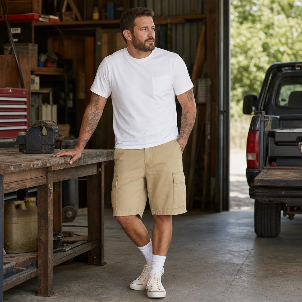 FINAL SALE⚡8 Packs for $24.99⚡- Men’s Relaxed Fit Cargo Shorts