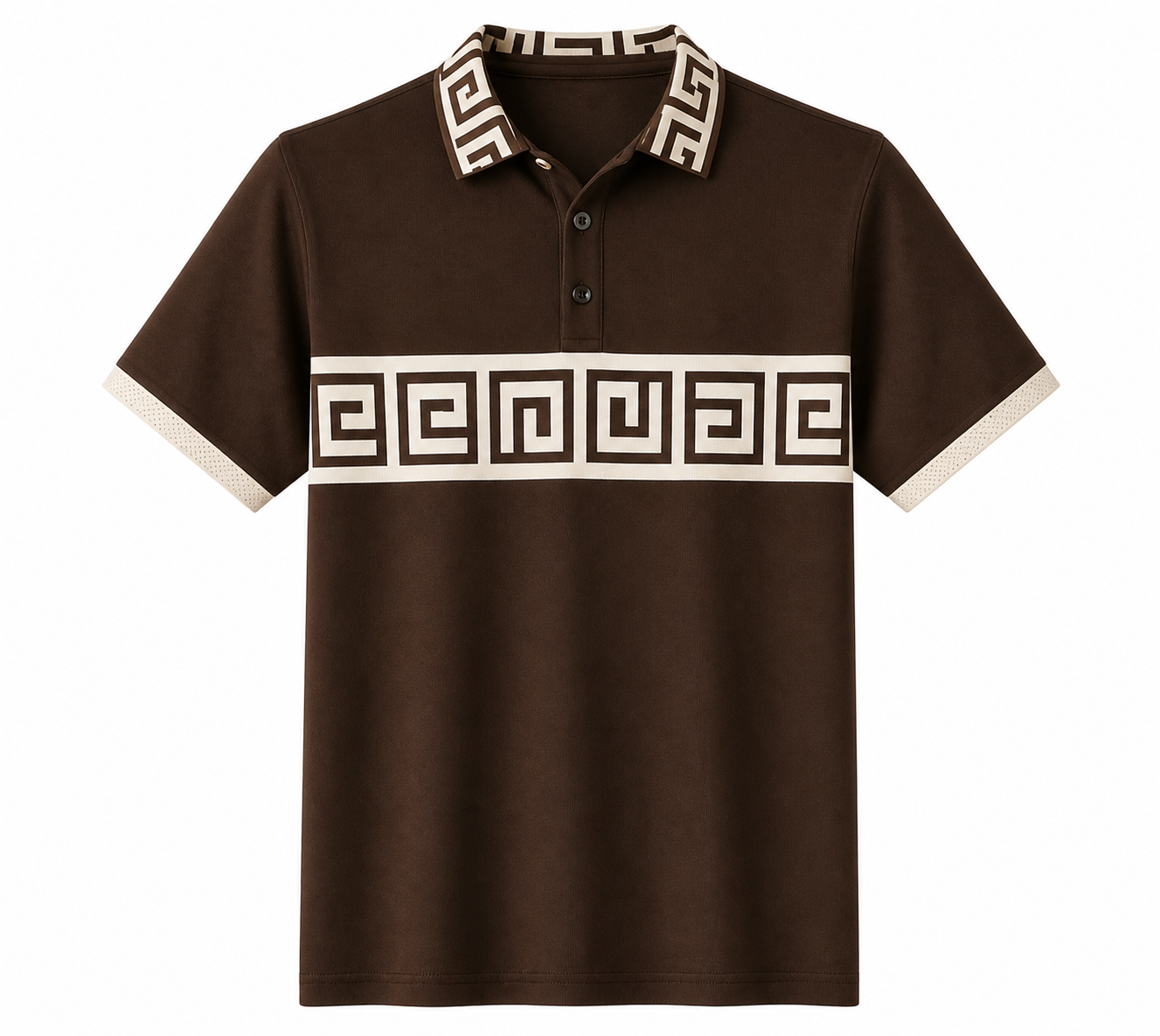 🔥SUMMER FINAL SALE - 9 pack only $49.99🔥Women’s Greek Key Contrast Polo Shirt