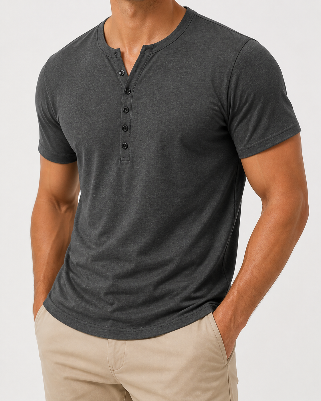 🔥CLEARANCE SALE🔥 Men's Short Sleeve Henley T-Shirt