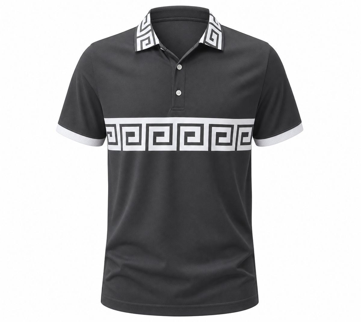 🔥SUMMER FINAL SALE - 9 pack only $49.99🔥Women’s Greek Key Contrast Polo Shirt