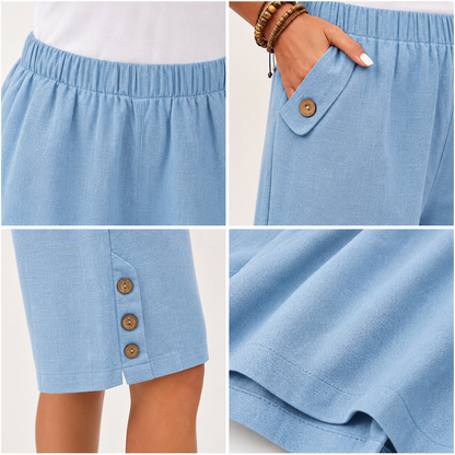 🔥CLEARANCE SALE🔥 Elastic-Waist Bermuda Shorts